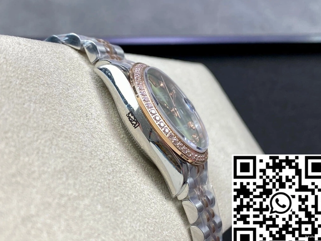 EW 31MM Datejust Diamond-set Rolex Dial Green Factory 1123